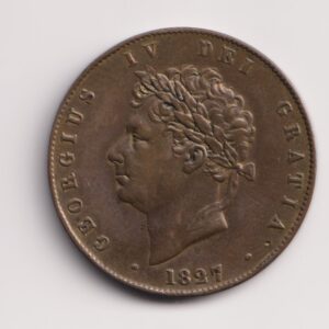 1827 George 4th Halfpenny S3824