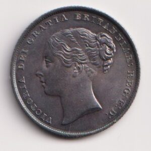 1845 Shilling Queen Victoria Uncirculated S3904