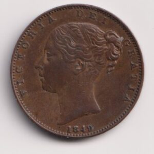 1849 Queen Victoria Farthing Scarce S3950