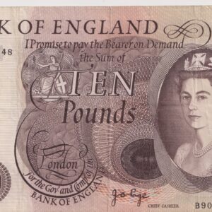 £10 Note 1970s Bank of England  – J.B. Page Signature