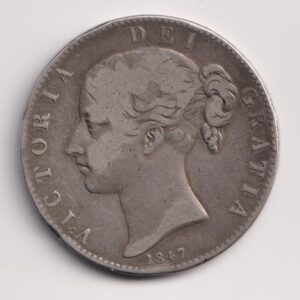 1847 Young Head Queen Victoria Crown S3882