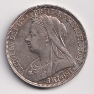 1896 Queen Victoria Silver Crown – Veiled Head (Old Head) – LX Variety, S.3937