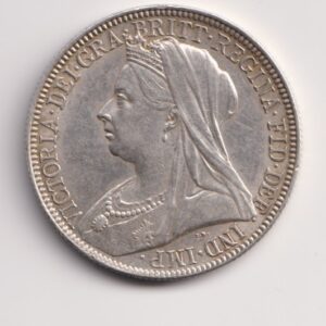 1897 Queen Victoria Silver Florin – Veiled Head, S.3939