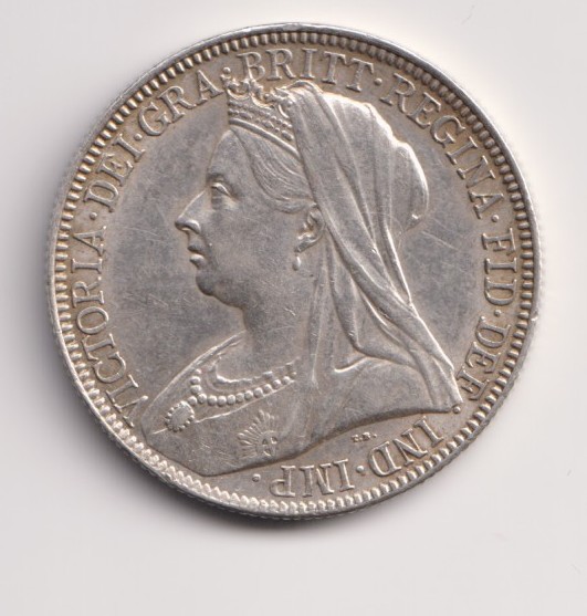 1897 Queen Victoria Silver Florin – Veiled Head, S.3939