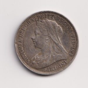 1900 Queen Victoria Sixpence S3941