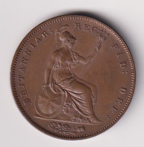 1853 penny reverse