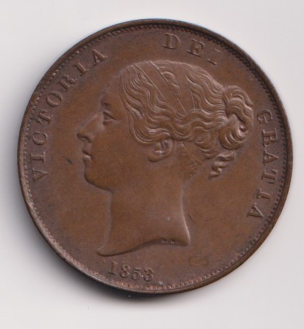 1853 penny